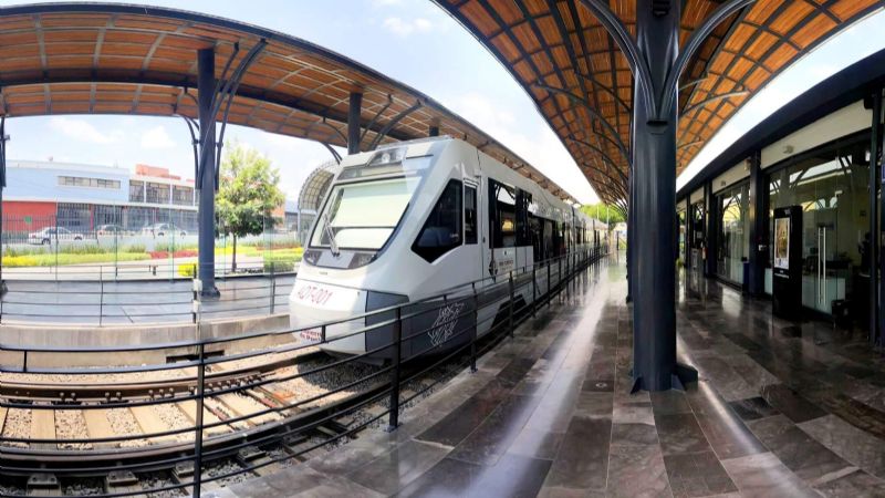 El tren turístico Puebla-Cholula. Foto: https://www.corazondepuebla.com.mx/