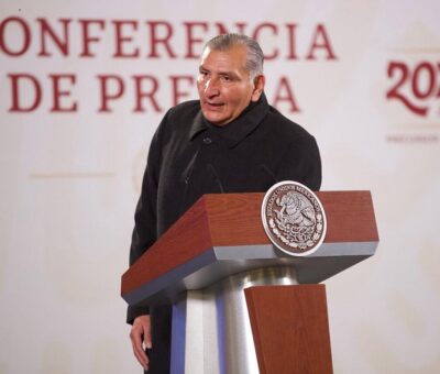 Adán Augusto López, secretario de Gobernación, encabeza las conferencias de prensa mañaneras tras el contagio de AMLO. (El Universal)