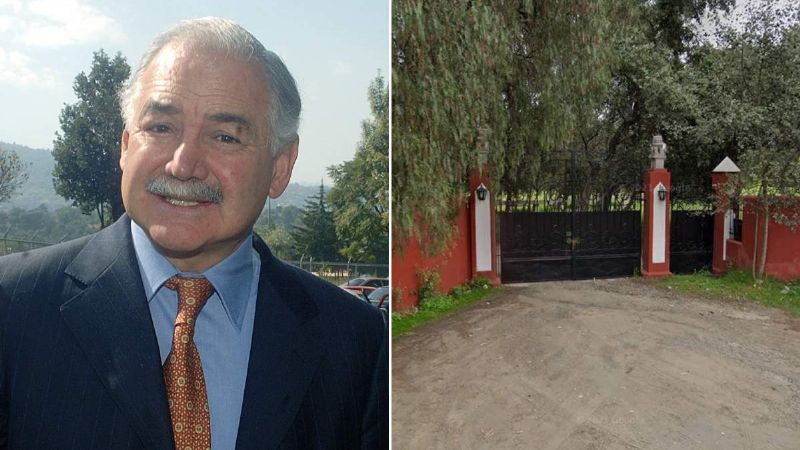 Raúl Salinas de Gortari y su hacienda Las Mendocinas. Foto: Germán Canseco y Google Maps