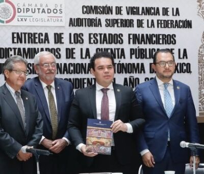 Entrega UNAM a la Cámara de Diputados los estados financieros de su Cuenta Pública 2022. Foto Cámara de Diputados