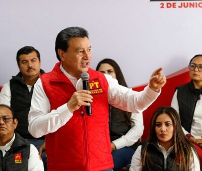 Damián Sosa Castelán, candidato del PT al Senado de la República por Hidalgo. Foto: @damiansosac