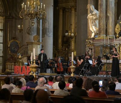 Artistas UDLAP ofrecen Concierto de Pascua en la Catedral de Puebla.