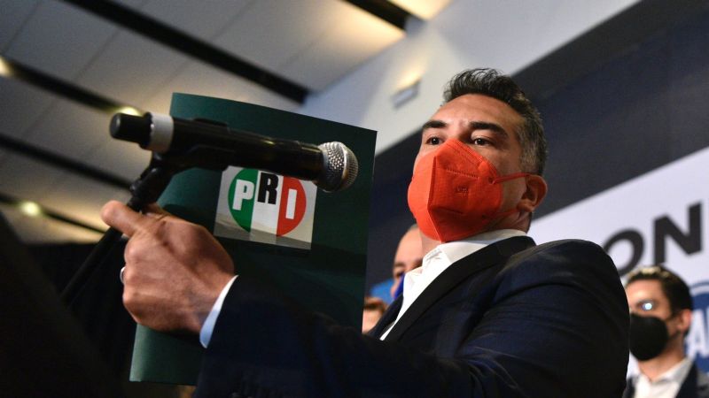 Exigen la renuncia de Alejandro Moreno tras las derrotas del PRI. Foto: Germán Canseco
