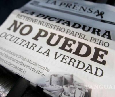 Nicaragua. La Prensa explicó: “Mientras no liberen nuestros insumos no podremos circular en la edición impresa, pero no nos callarán”. EFE