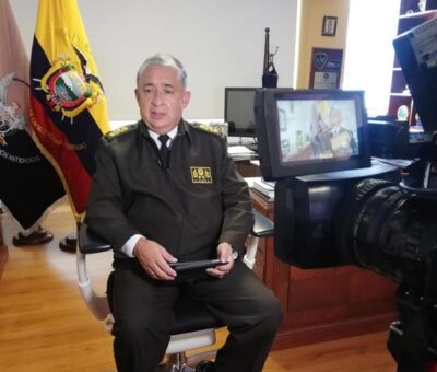 El director nacional antinarcóticos de Ecuador, Giovanni Ponce. (Israel Navarro)