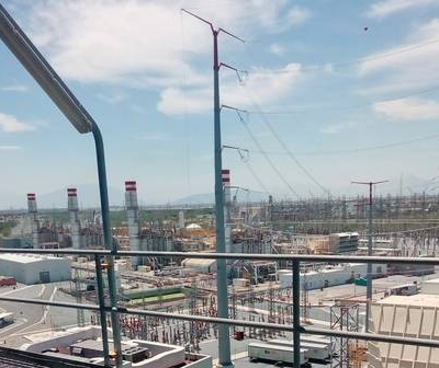 Aspecto de la planta Dulces Nombres, de Iberdrola Monterrey. Foto tomada de Facebook