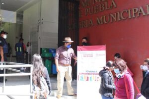 Ayuntamiento de Puebla y gobierno federal coordinan esfuerzos en la jornada de jóvenes construyendo el futuro. (Gobierno de la Ciudad)