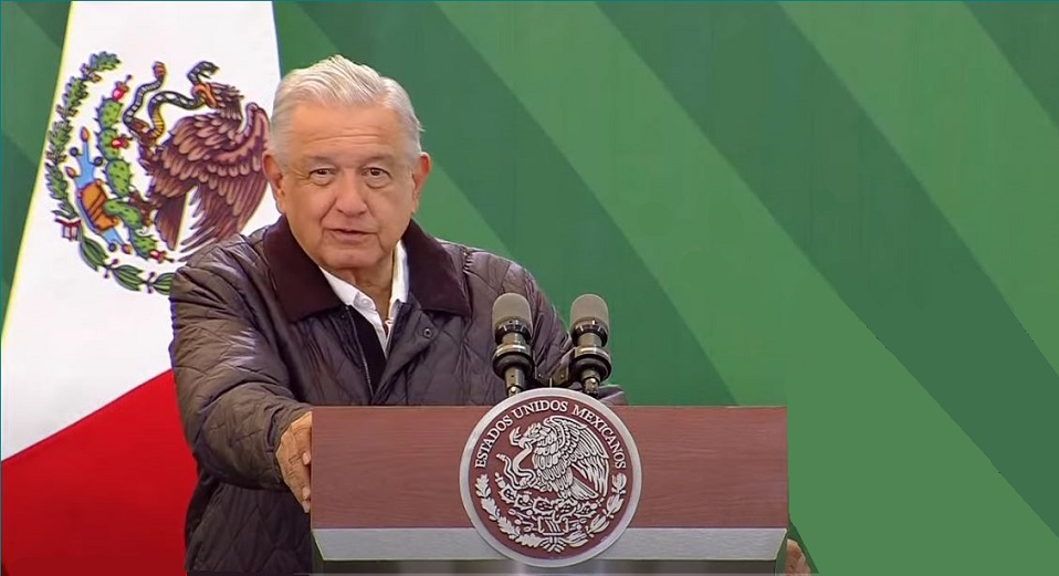 El presidente López Obrador en su conferencia. Foto: Tomada del video.