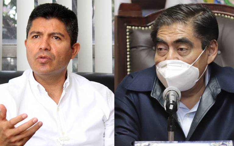 Se confrontan Barbosa y Rivera por concesión de pendones y espacios públicos. Foto: Julio César Martínez y Gobierno de Puebla