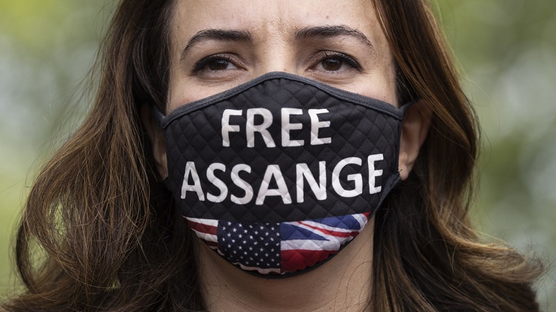 Stella Morris, la esposa de Julian Assange, frente a la prisión Belmarsh en Londres (Reino Unido), el 29 de de junio de 2021. Dan Kitwood / Gettyimages.ru