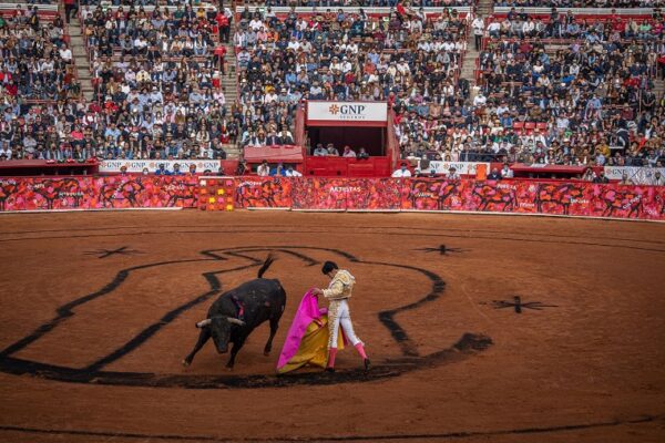 Suspensión definitiva a las corridas de toros en la Plaza México Una corrida en la plaza de toros de Ciudad de México, el domingo 12 de diciembre de 2021. GETTY IMAGES