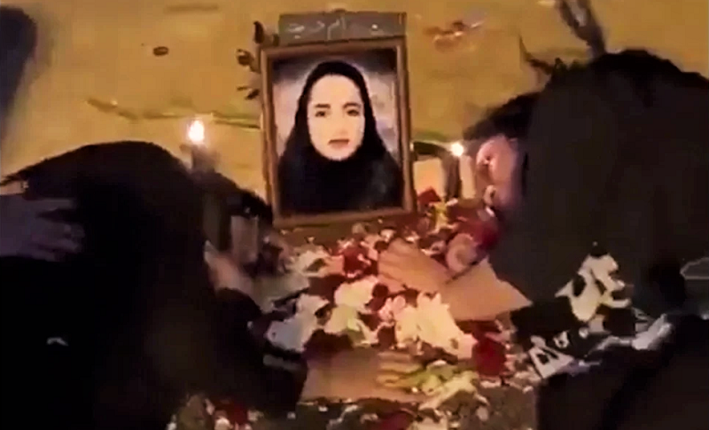 Reportan asesinato de Hadis Najafi, símbolo de las protestas en Irán contra la represión de las mujeres Foto: Twitter. @NewsIndepe